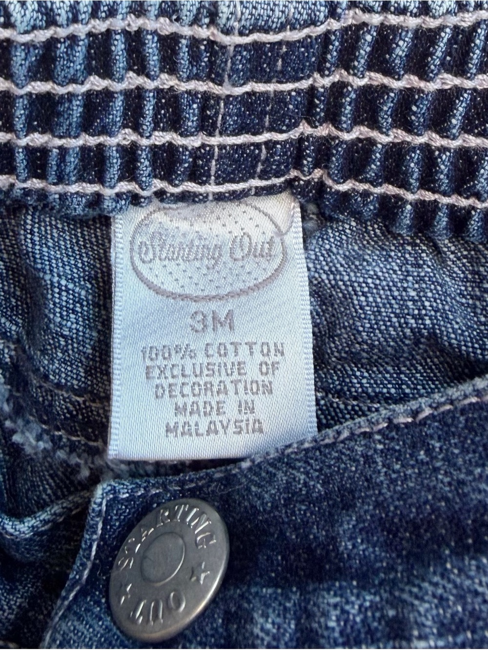 Starting Out Vintage Baby Girls Denim Jeans - Picture 4 of 4
